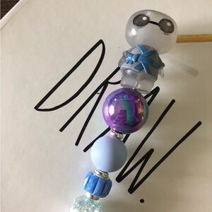 Disney Doorables: Big Hero 6: Baymax travel handmade beaded pen